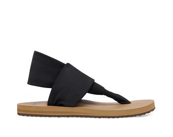 Sanuk Sling St Vegan Women's Sandals Black / Brown | Canada 87RVD